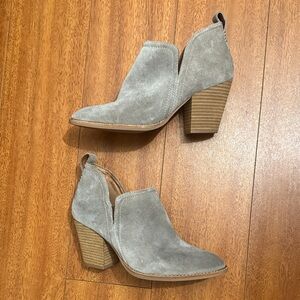 Jeffrey campbell gray Suede Ankle Boots